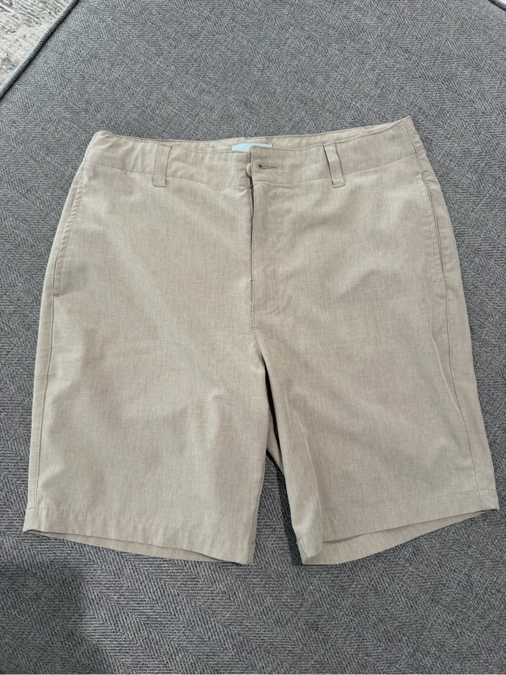 Class Club Khaki/Tan Boys' Flat-Front Shorts